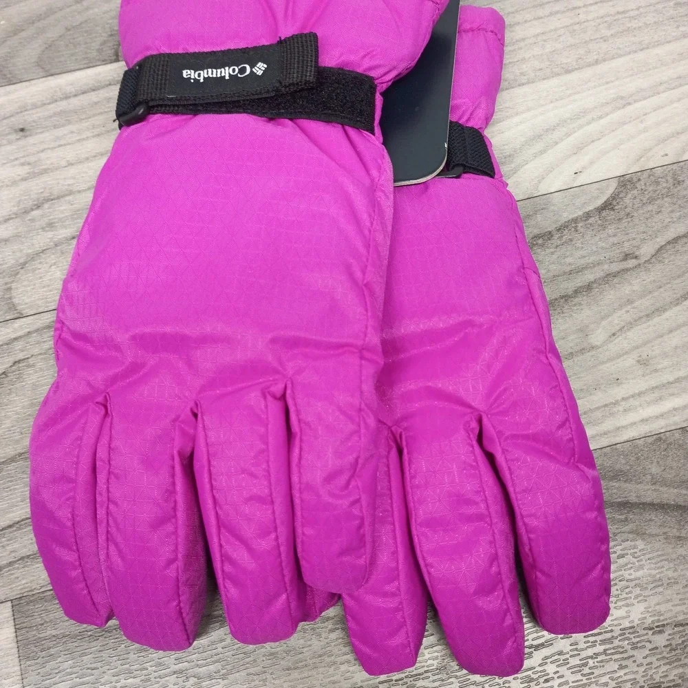 NWT COLUMBIA YOUTH Large Omni-Shield Pink Snoward Snow Glove Kids Water Resist